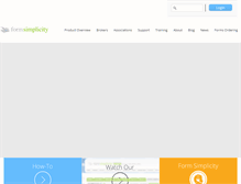 Tablet Screenshot of formsimplicity.com